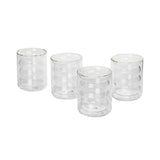 Waves Clear Water Glass - Set of 4 TOV-T68865 TOV Furniture