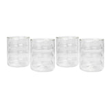 Waves Clear Water Glass - Set of 4 TOV-T68865 TOV Furniture