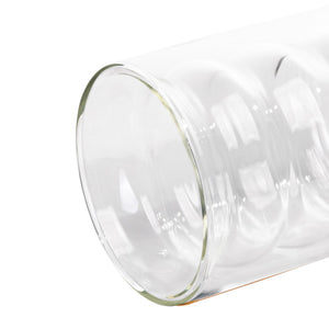 TOV Furniture Waves Water Glass Set of 4 – Cheerful Memphis-Style Tumblers for Vibrant Everyday Entertaining Clear TOV-T68865