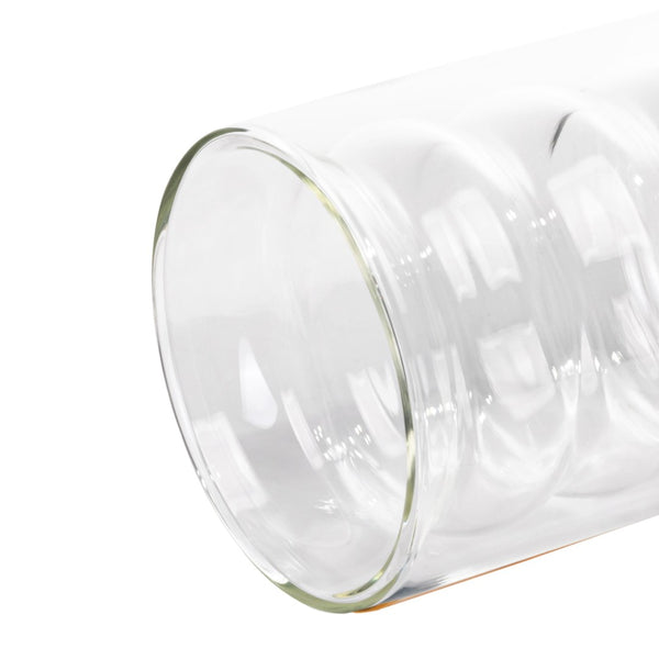 TOV Furniture Waves Water Glass Set of 4 – Cheerful Memphis-Style Tumblers for Vibrant Everyday Entertaining Clear TOV-T68865