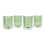 Waves Green Water Glass - Set of 4 TOV-T68866 TOV Furniture