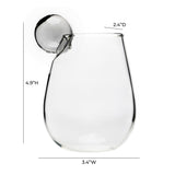 Boule Clear Water Glass - Set of 4 TOV-T68869 TOV Furniture