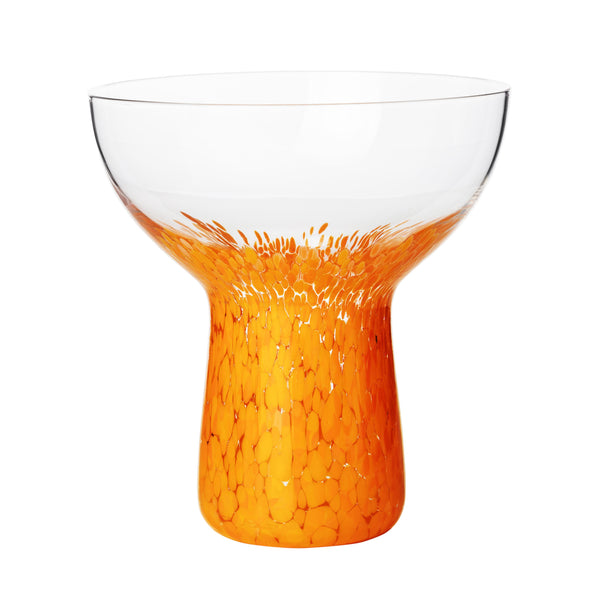 Dottie Clear Orange Dots Handblown Cocktail Glass - Set of 4 TOV-T68871 TOV Furniture