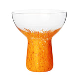 Dottie Clear Orange Dots Handblown Cocktail Glass - Set of 4 TOV-T68871 TOV Furniture