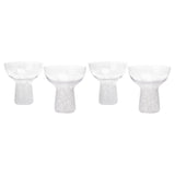 Dottie Clear White Dots Handblown Cocktail Glass - Set of 4 TOV-T68872 TOV Furniture