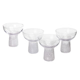 Dottie Clear White Dots Handblown Cocktail Glass - Set of 4 TOV-T68872 TOV Furniture