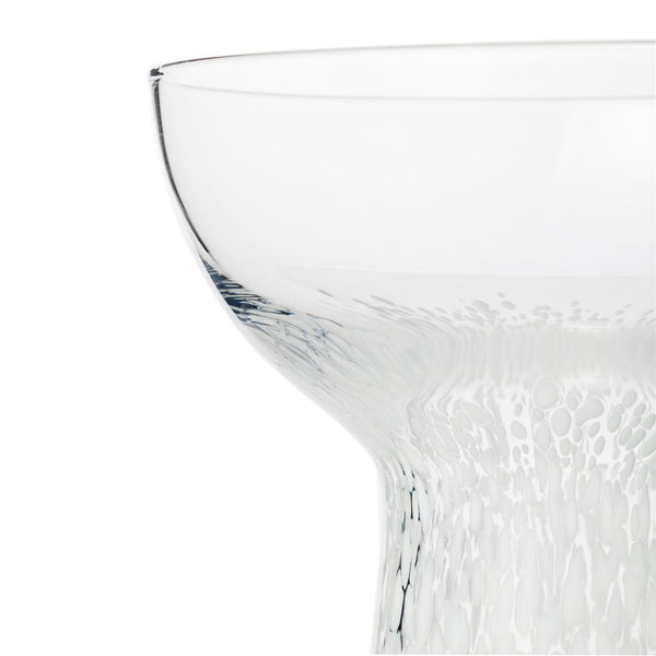 TOV Furniture Dottie Handblown Cocktail Glass Set - Artisanal Elegance for Unique Entertaining and Gifting Clear TOV-T68872
