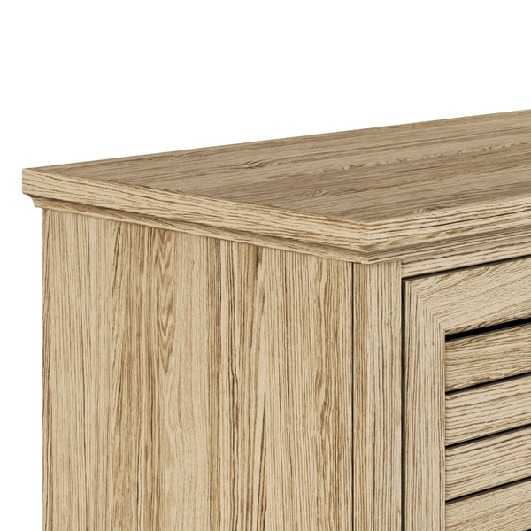 Legends Furniture Bridgevine Home Topenga 83 Inch Tv Stand Console For Tvs Up To 95 Inches, No Assembly Required, Alabaster Finish Alabaster, Beige Oak Solids And Veneers Tp1212.Alb