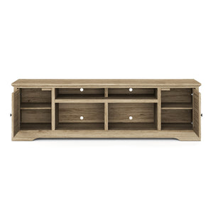 Legends Furniture Bridgevine Home Topenga 83 Inch Tv Stand Console For Tvs Up To 95 Inches, No Assembly Required, Alabaster Finish Alabaster, Beige Oak Solids And Veneers Tp1212.Alb