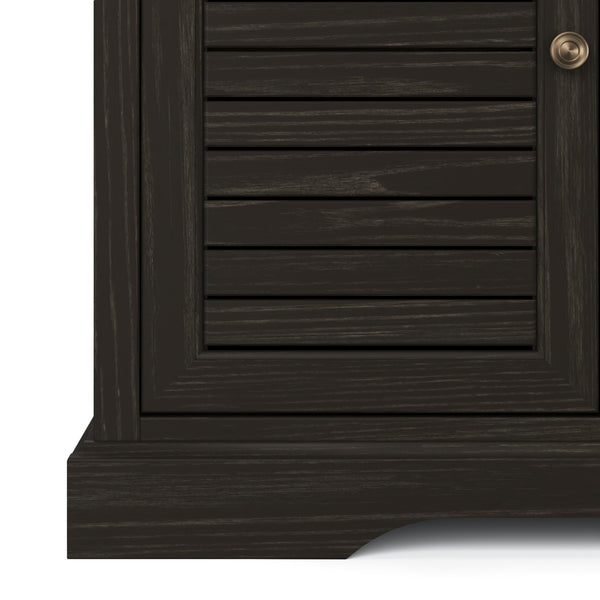 Legends Furniture Bridgevine Home Topenga 68 Inch 4-door Tv Console For Tvs Up To 80 Inches, No Assembly Required, Clove Finish Blue Denim And Whiskey, Brown Oak Solids And Veneers Tp1220.Clv