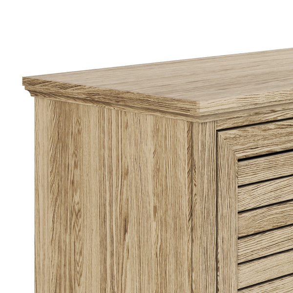 Legends Furniture Bridgevine Home Topenga 68 Inch Electric Fireplace Tv Console For Tvs Up To 80 Inches, Alabaster Finish Blue Denim And Whiskey, Beige Oak Solids & Veneers Tp5110.Alb