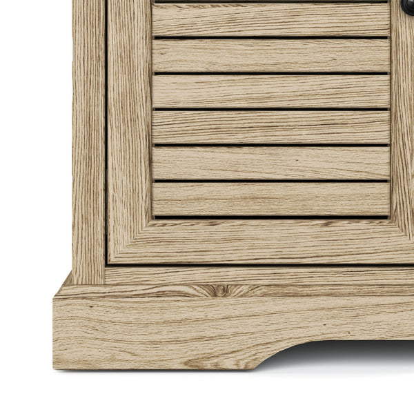 Legends Furniture Bridgevine Home Topenga 68 Inch Electric Fireplace Tv Console For Tvs Up To 80 Inches, Alabaster Finish Blue Denim And Whiskey, Beige Oak Solids & Veneers Tp5110.Alb