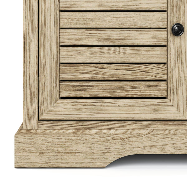 Legends Furniture Bridgevine Home Topenga 83 Inch Electric Fireplace Tv Console For Tvs Up To 95 Inches, Alabaster Finish Alabaster, Beige Oak Solids And Veneers Tp5410.Alb