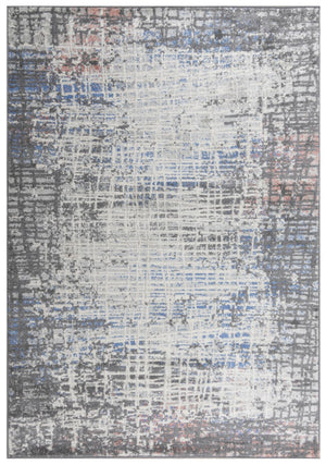 Alora Decor Tapestry Modern Gray Rectangle Rug — Power-Loomed Polypropylene With Low-Profile Pile, Durable Style 5'2" x 7'3" TPRTPR101ZO006287