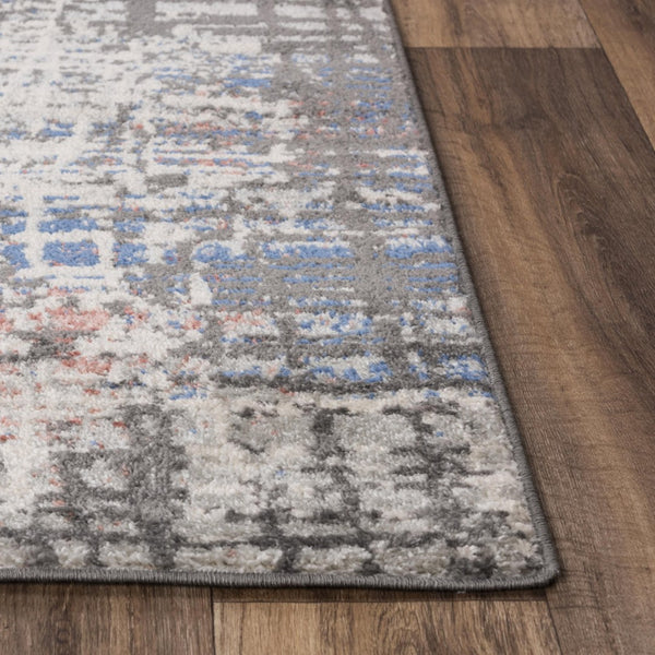 Alora Decor Tapestry Modern Gray Runner Rug 2'6"X7'3" Power-Loomed Polypropylene, Stain-Resistant Jute Backing TPRTPR101ZO002673