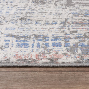 Alora Decor Tapestry Modern Gray Runner Rug 2'6"X7'3" Power-Loomed Polypropylene, Stain-Resistant Jute Backing TPRTPR101ZO002673