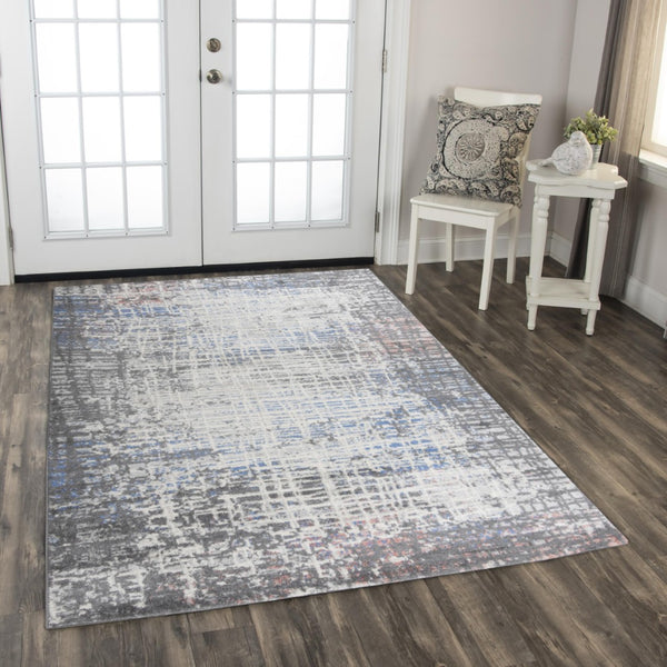 Alora Decor Tapestry Modern Gray Runner Rug 2'6"X7'3" Power-Loomed Polypropylene, Stain-Resistant Jute Backing TPRTPR101ZO002673