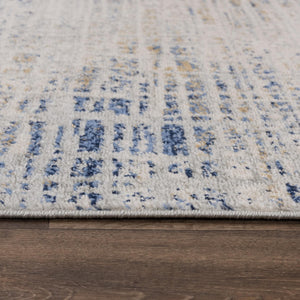 Alora Decor Tapestry Modern Gray Runner Rug 2'6"X7'3" — Low Pile Power-Loomed Polypropylene, Stain-Resistant Durable TPRTPR10200462673