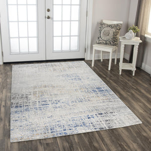 Alora Decor Tapestry Modern Gray Runner Rug 2'6"X7'3" — Low Pile Power-Loomed Polypropylene, Stain-Resistant Durable TPRTPR10200462673