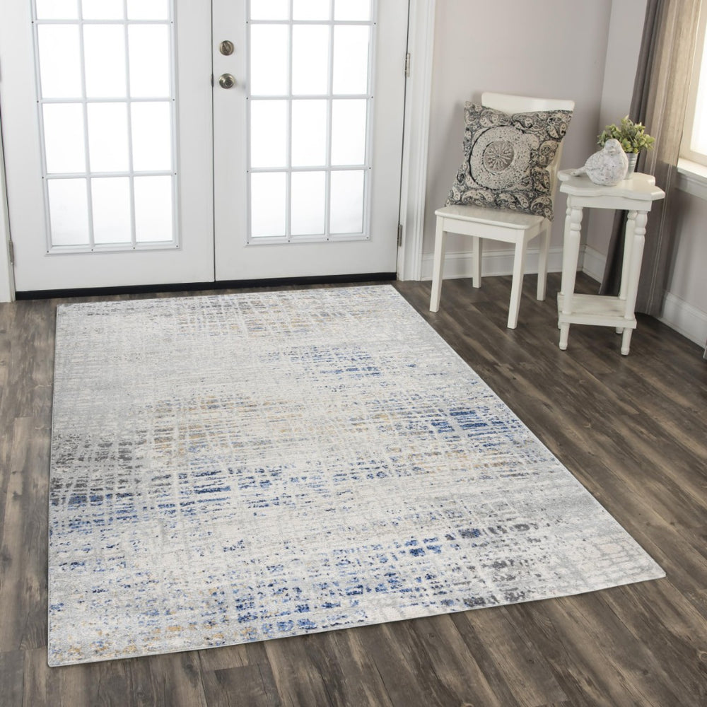 Alora Decor Tapestry Modern Gray Low-Pile Rug Power-Loomed Polypropylene Durable Stain-Resistant Elegance 8' x 9'6" TPRTPR10200460896