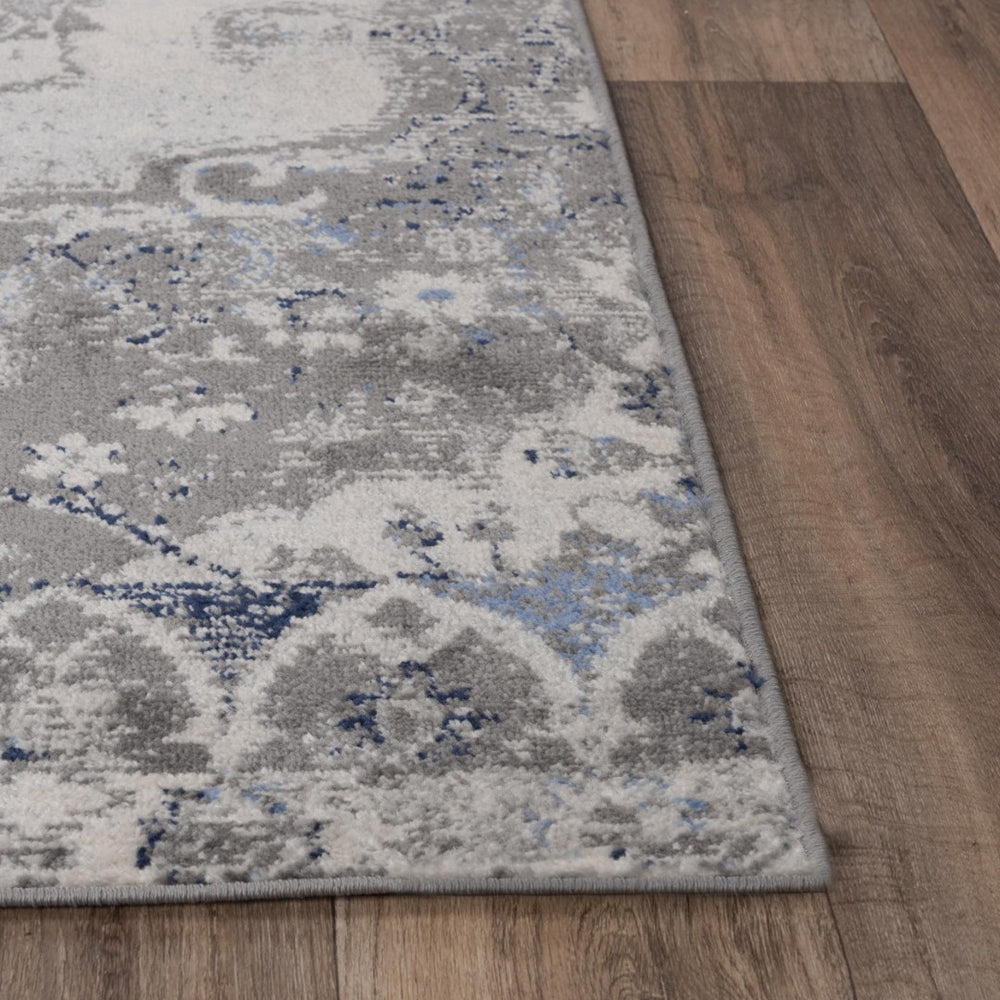 Alora Decor Tapestry Vintage-Style Gray Runner Rug 2'6"X7'3" Power-Loomed Polypropylene — Durable, Fade-Resistant Elegance TPRTPR10300462673