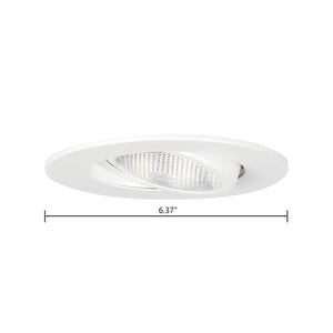 Thomas Lighting Halo Gimbal Recessed Trim 5 Inch Aperture Directional Ceiling Light in Matte White TR139W