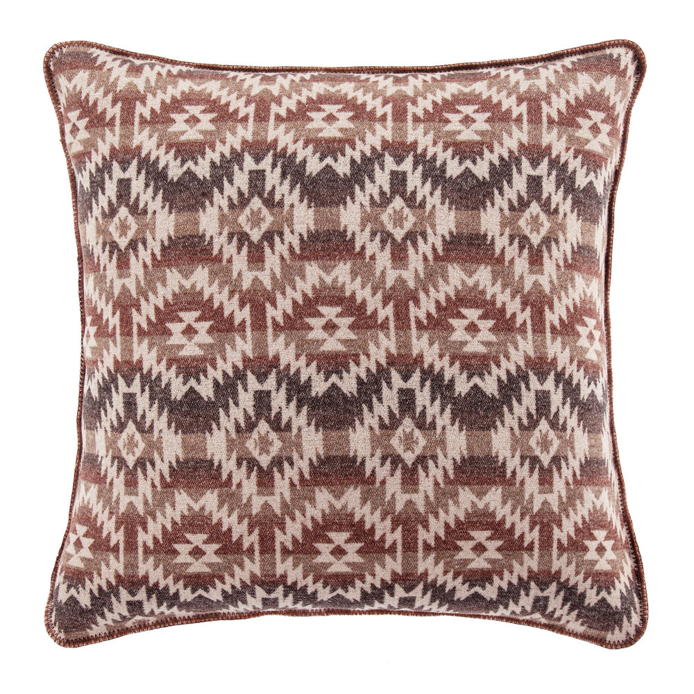 Hiend Accents Mesa Wool Blend Euro Sham - Rustic Southwestern Charm With Cozy Geometric Motifs For Home Decor Multi Color 85% Polyester,15% Wool Tr1934es-os-oc