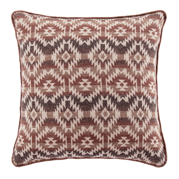 Hiend Accents Mesa Wool Blend Euro Sham - Rustic Southwestern Charm With Cozy Geometric Motifs For Home Decor Multi Color 85% Polyester,15% Wool Tr1934es-os-oc