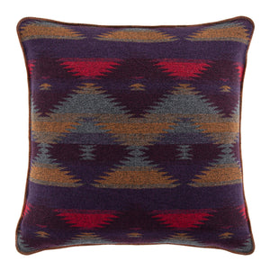 Hiend Accents Gila Wool Blend Euro Sham – Luxuriously Soft Aztec Patterned Design For Timeless Home Elegance Multi Color 85% Polyester,15% Wool Tr1935es-os-oc