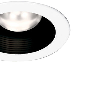 Thomas Lighting Lior Stepped Baffle Recessed Trim Matte Black Finish for Kitchen and Hallway Ambient Light TR401