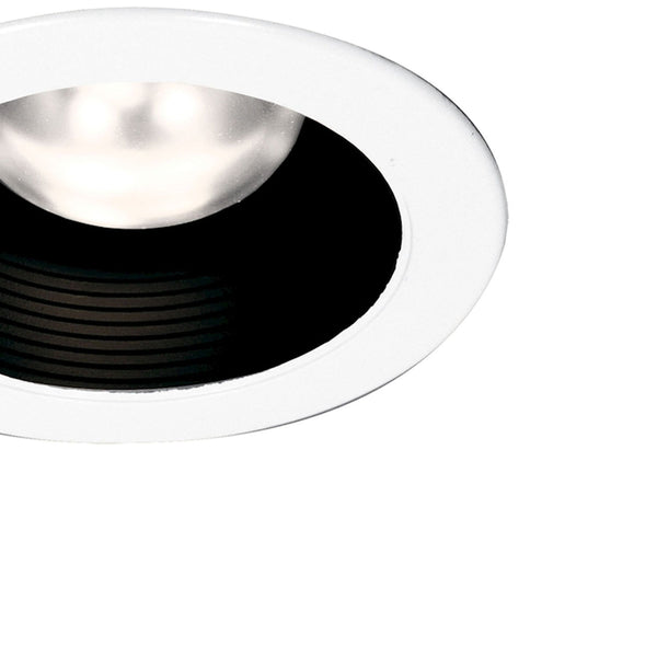 Thomas Lighting Lior Stepped Baffle Recessed Trim Matte Black Finish for Kitchen and Hallway Ambient Light TR401