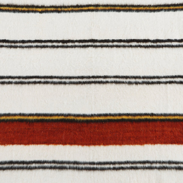 Hiend Accents Solola Handwoven 100% Wool Throw Blanket - Enchanting Colors, Artisan Crafted Comfort For Your Home Orange,Natural 100% Sheepswool Tr8001