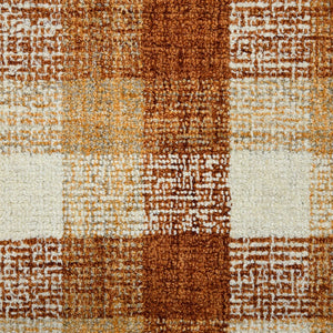Amer Rugs Tartan Farmhouse Plaid Hand-tufted Area Rug - Luxurious 100% Wool, Perfect For High-traffic Spaces Orange Wool Tra103656
