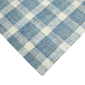 Amer Rugs Tartan Farmhouse Plaid Hand-tufted Area Rug - Luxurious 100% Wool, Perfect For High-traffic Spaces Blue Wool Tra110203