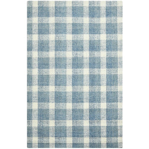 Amer Rugs Tartan Farmhouse Plaid Hand-tufted Area Rug - Luxurious 100% Wool, Perfect For High-traffic Spaces Blue Wool Tra110203