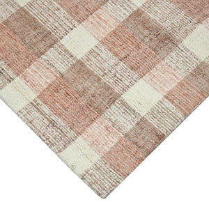 Amer Rugs Tartan Farmhouse Plaid Hand-tufted Area Rug - Luxurious 100% Wool, Perfect For High-traffic Spaces Rose Gold Wool Tra143656
