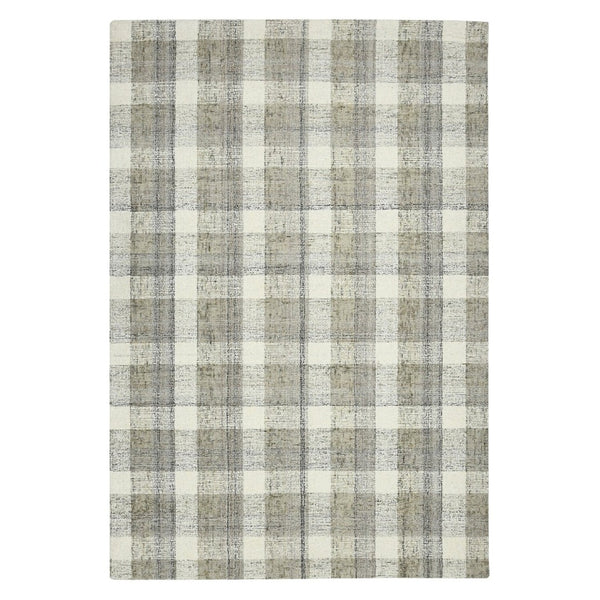 Amer Rugs Tartan Farmhouse Plaid Hand-tufted Area Rug - Luxurious 100% Wool, Perfect For High-traffic Spaces Sand Wool Tra40203
