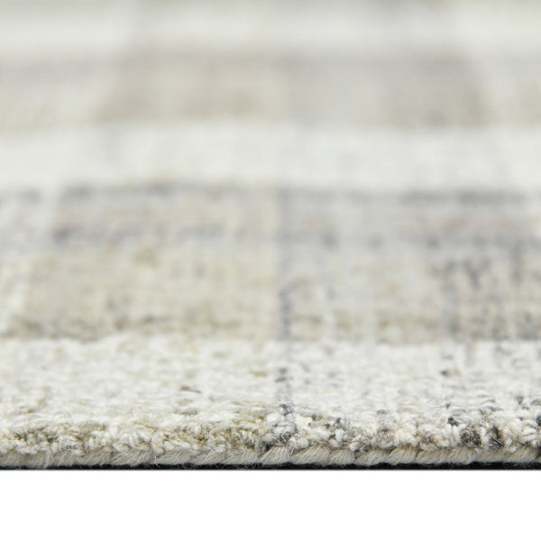 Amer Rugs Tartan Farmhouse Plaid Hand-tufted Area Rug - Luxurious 100% Wool, Perfect For High-traffic Spaces Sand Wool Tra40203