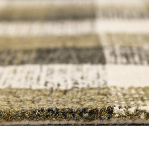 Amer Rugs Tartan Farmhouse Plaid Hand-tufted Area Rug - Luxurious 100% Wool, Perfect For High-traffic Spaces Khaki Wool Tra50203