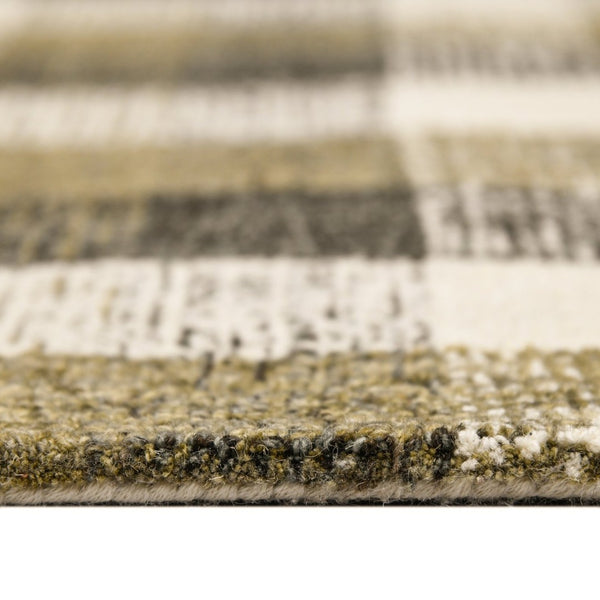 Amer Rugs Tartan Farmhouse Plaid Hand-tufted Area Rug - Luxurious 100% Wool, Perfect For High-traffic Spaces Khaki Wool Tra50203
