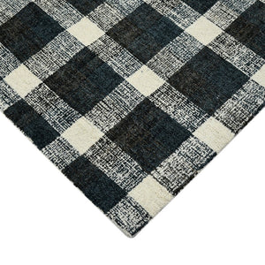 Amer Rugs Tartan Farmhouse Plaid Hand-tufted Area Rug - Luxurious 100% Wool, Perfect For High-traffic Spaces Charcoal Wool Tra60203