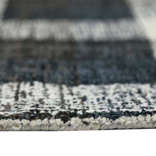Amer Rugs Tartan Farmhouse Plaid Hand-tufted Area Rug - Luxurious 100% Wool, Perfect For High-traffic Spaces Charcoal Wool Tra60203