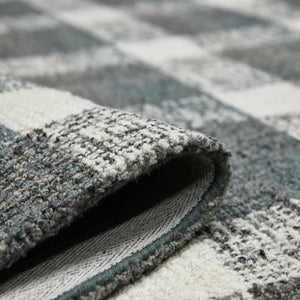 Amer Rugs Tartan Farmhouse Plaid Hand-tufted Area Rug - Luxurious 100% Wool, Perfect For High-traffic Spaces Dark Gray Wool Tra83656