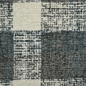 Amer Rugs Tartan Farmhouse Plaid Hand-tufted Area Rug - Luxurious 100% Wool, Perfect For High-traffic Spaces Dark Gray Wool Tra83656