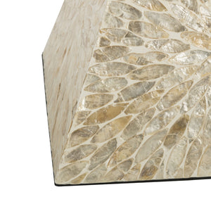 Safavieh Calypso Sunburst Mosaic Stool - Chic Faux Mother-Of-Pearl Accent Table For Stylish Living Spaces TRB1005A