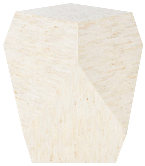 Safavieh Lea Mosaic Geometric Side Table - Chic Accent For Living Room, Entryway, Or Bedroom Décor, 19.7" W TRB1010A