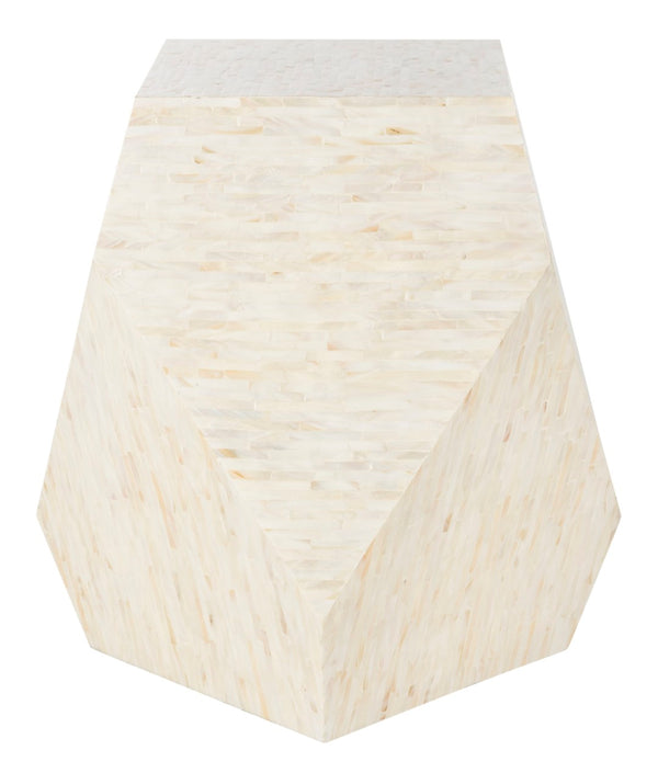 Safavieh Lea Mosaic Geometric Side Table - Chic Accent For Living Room, Entryway, Or Bedroom Décor, 19.7" W TRB1010A