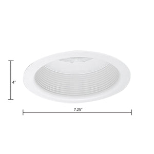 Thomas Lighting Trace Recessed Baffle Trim Matte White Flush Ceiling Light for Modern Interiors TRB30W