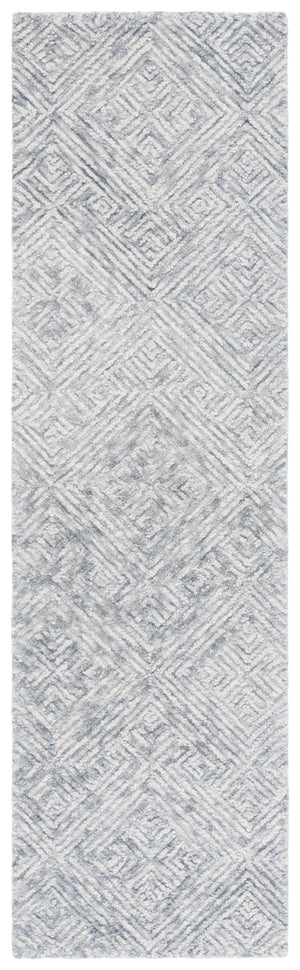 Safavieh Trace Hand-Tufted 100% Wool Geometric Rug In Grey — Plush Durable Pile, Modern Transitional Style 9'-0" x 12'-0" TRC151F-9