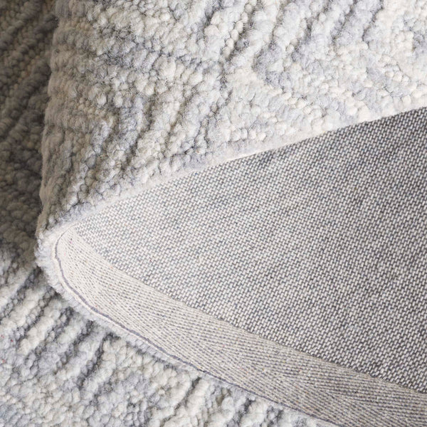 Safavieh Trace Hand-Tufted 100% Wool Geometric Rug In Grey — Plush Durable Pile, Modern Transitional Style 9'-0" x 12'-0" TRC151F-9